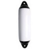 White cylindrical fender / 2 black rings Ø210 x L620mm - N°1 - comptoirnautique.com 
