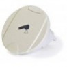 Round shower door flush-mount box with lid