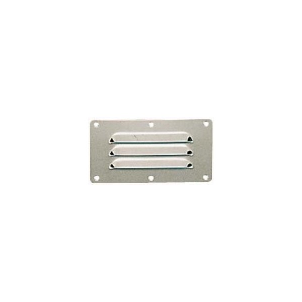 Set di 5 griglie di ventilazione in acciaio inox 65 x 127 mm - N°1 - comptoirnautique.com