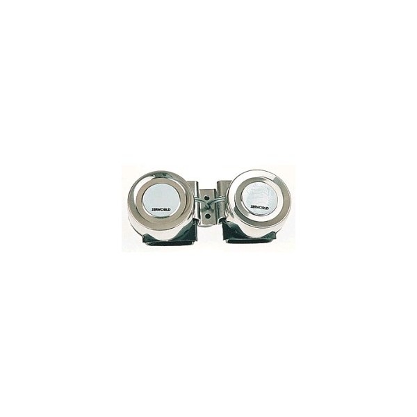 TROMBA SINGOLA COMPATTA DA 12V IN ACCIAIO INOX - N°1 - comptoirnautique.com