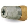 Tuerca de ánodo simple 16x150mm, eje 22-25mm - N°1 - comptoirnautique.com