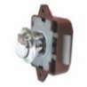 Chrome-plated brass push lock