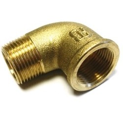 2'' brass male/female elbow