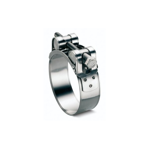 Stainless steel swivel clamps Ø122-130 band 24mm - N°1 - comptoirnautique.com
