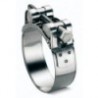 Morsetti girevoli in acciaio inox Ø122-130 banda 24mm
