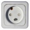 FLUSH-MOUNTED SOCKET WHITE 230V