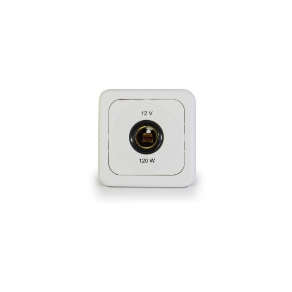 PRESA DA INCASSO 12V JACK BIANCO DA 6 MM - N°1 - comptoirnautique.com