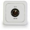 PRISE 12V ENCASTREE BLANC JACK 6MM
