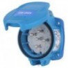 Semi-flush socket 230V 3P+N+T PN without hook