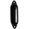 Pare-battage cylindrique noir / 2 anneaux noirs Ø150 x L580mm - N°1 - comptoirnautique.com 