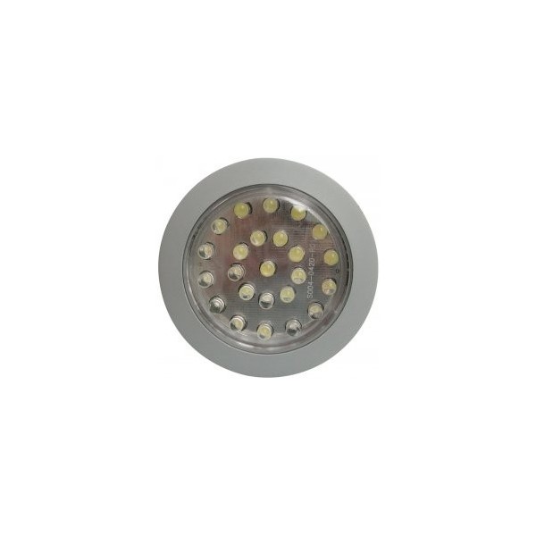 24 LED Faretto bianco freddo - 12V - Ø 75mm - N°1 - comptoirnautique.com