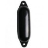 Black cylindrical fender / 2 black rings Ø300 x L900mm - N°1 - comptoirnautique.com 