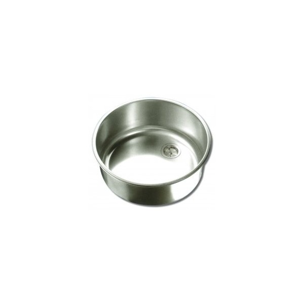 ROUND STAINLESS STEEL SINK D.330 / H.180 - N°1 - comptoirnautique.com