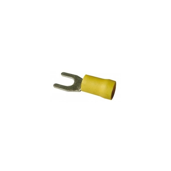 BOITE 100 COSSES FOURCHE 5mm JAUNE - N°1 - comptoirnautique.com