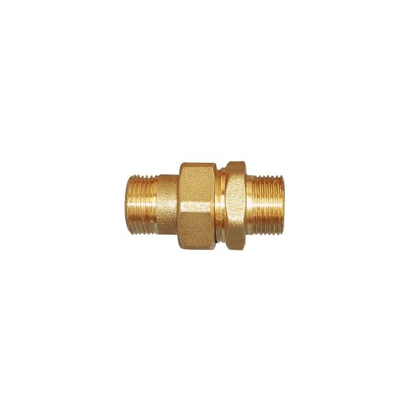 Raccordo in ottone da 1/2'' maschio/maschio - N°1 - comptoirnautique.com