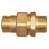 União macho/macho de latão de 3/4''