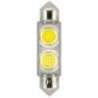 Lanzadera LED 12V 10x41mm 2x0,5W