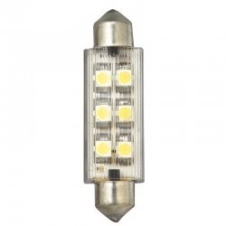 Navetta LED 12V 12x42mm 6x0,5W