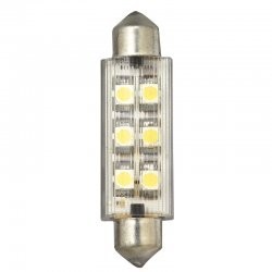 Navette LED 12V 12x42mm 6x0.5W