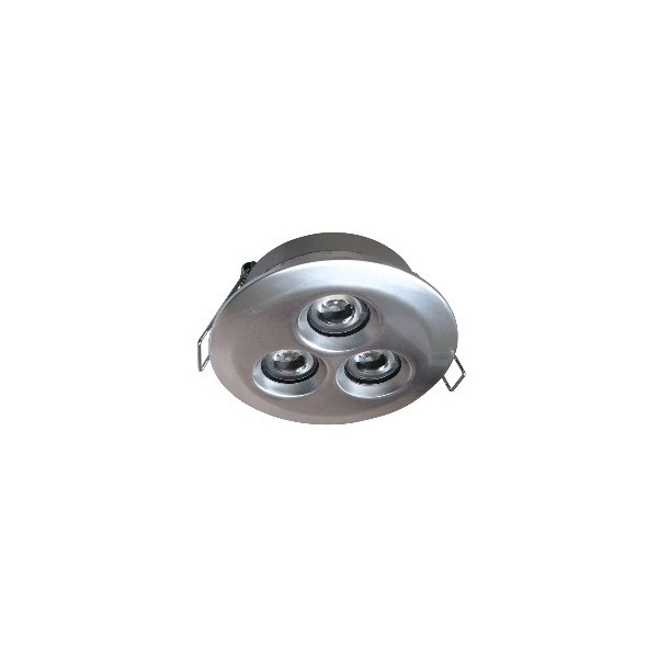 Spot satiné 3 Powerled - 10-30V -  Ø 82mm - IP67 - N°1 - comptoirnautique.com 