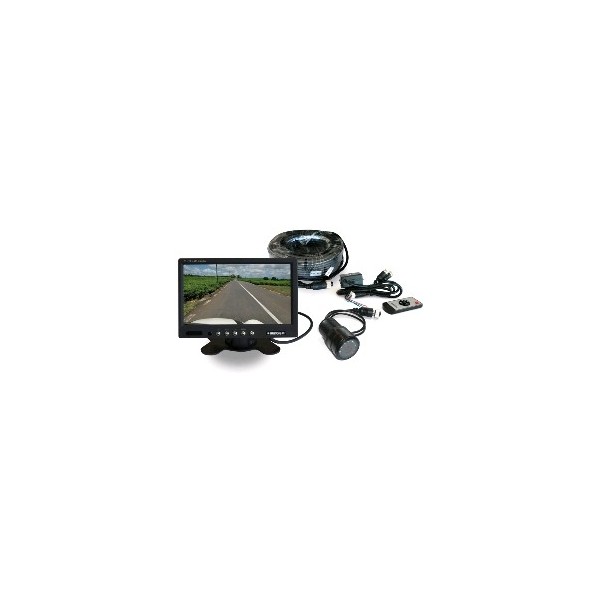 Kit telecamera di retromarcia con telecamera cilindrica senza suono / senza effetto specchio - N°1 - comptoirnautique.com