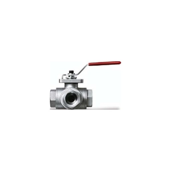 Valvola a 3 vie in acciaio inox PN63 (L) Ø1''1/4 - N°1 - comptoirnautique.com