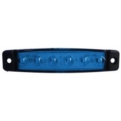 6 LED 12V LUCE LATERALE BLU