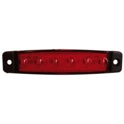 LUZ LATERAL 6 LED 24V ROJO