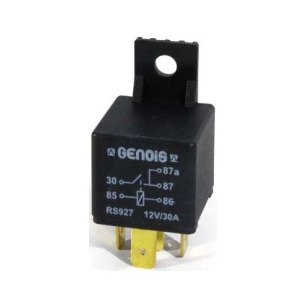 Relè a 4 terminali 12V 30A fissaggio standard - N°1 - comptoirnautique.com