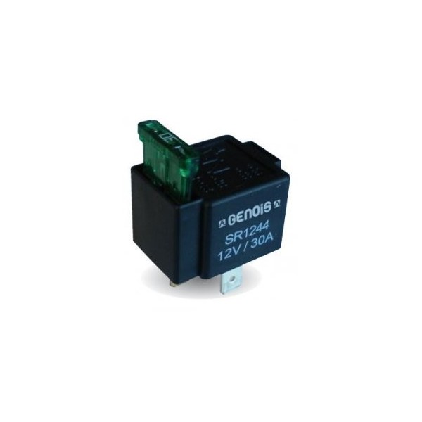 Contactor relay with 4-terminal fuse 12V/30A mounting - N°1 - comptoirnautique.com 