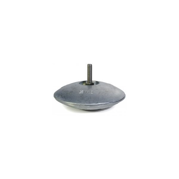Anodo a rosetta doppio in alluminio Ø50mm - N°1 - comptoirnautique.com