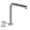 Retractable mixer with hand shower
