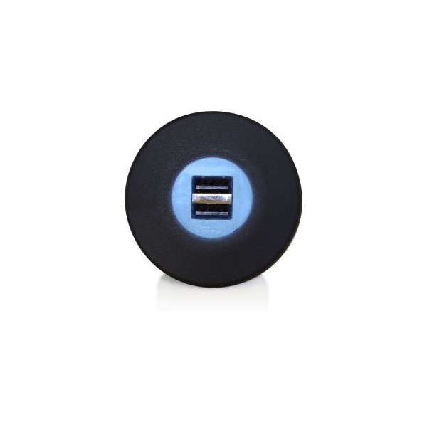 CARICATORE USB DOPPIO 2A 12/24V Bl - N°1 - comptoirnautique.com