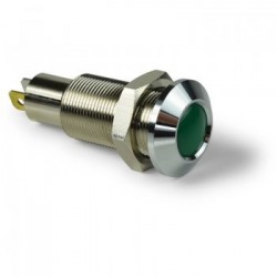 Indicatore LED verde 12/24V
