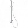 Chrome-plated shower rail with mixing valve