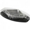 Mini lanterna azul, tampa transparente, fixa - N°1 - comptoirnautique.com