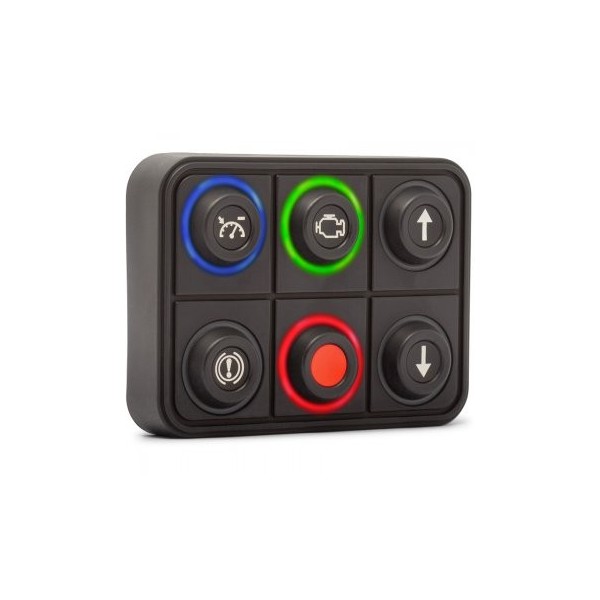 Tastiera Powerkey Pro a 6 tasti Ø15 mm - N°1 - comptoirnautique.com
