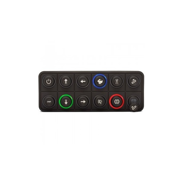 Tastiera Powerkey Pro a 12 tasti Ø15 mm - N°1 - comptoirnautique.com