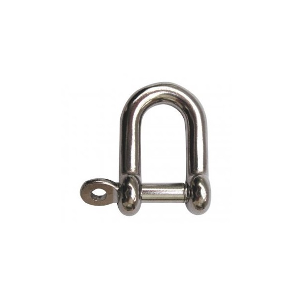 Grillete recto con pasador cautivo Ø8mm Acero inoxidable 316 - N°1 - comptoirnautique.com