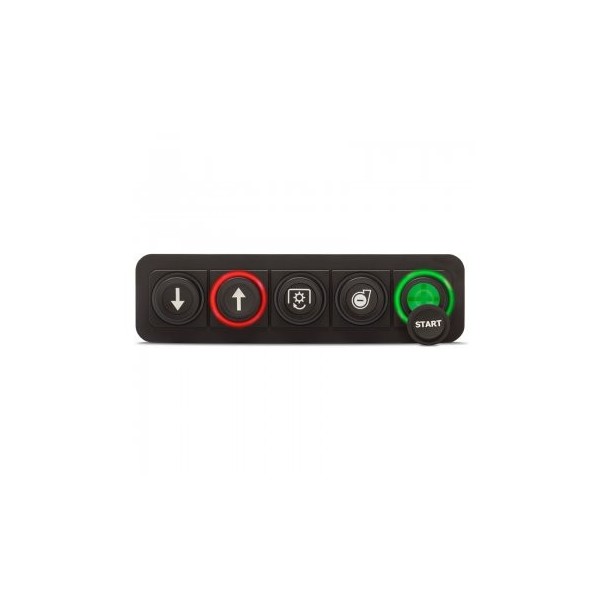 Tastiera Powerkey Pro a 5 tasti Ø24 mm - N°1 - comptoirnautique.com