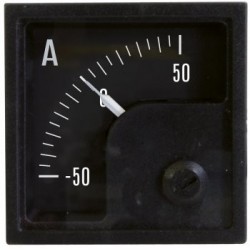 Analog DC ammeter 250-0-250