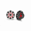 2 altoparlanti-altoparlanti da 8'' con griglia bianca e nera - LED - N°1 - comptoirnautique.com