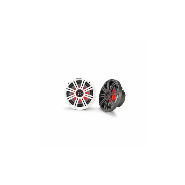 2 altoparlanti-altoparlanti da 6,5'' con griglia bianca e nera - LED - N°1 - comptoirnautique.com