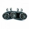 2 double loudspeakers 6.75'' cone - KMT 150W - Black - Bar mount - N°1 - comptoirnautique.com 