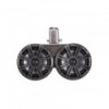 2 altoparlanti doppi a cono da 6,5" - KMTDC 130W LED - Nero - Montaggio su barra - N°1 - comptoirnautique.com