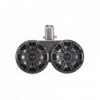 2 double speakers 6.5'' cone - KMTDC 130W LED - Black - Bar mount - N°1 - comptoirnautique.com 