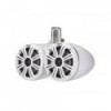 2 altoparlanti doppi a cono da 6,5''- KMTDC 130W LED - Bianco - Montaggio a barra - N°1 - comptoirnautique.com