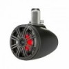 2 altoparlanti a cono da 6,5" - KMTC 65W LED - Nero - Montaggio su barra - N°1 - comptoirnautique.com