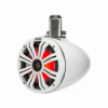 2 haut parleurs cône 8'' - KMTC 150W LED - Blanc - Montage barre - N°1 - comptoirnautique.com 