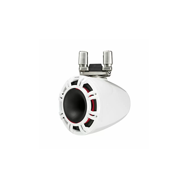 2 altoparlanti a cono da 9" - KMTC 300W LED - Bianco - Montaggio su barra - N°1 - comptoirnautique.com
